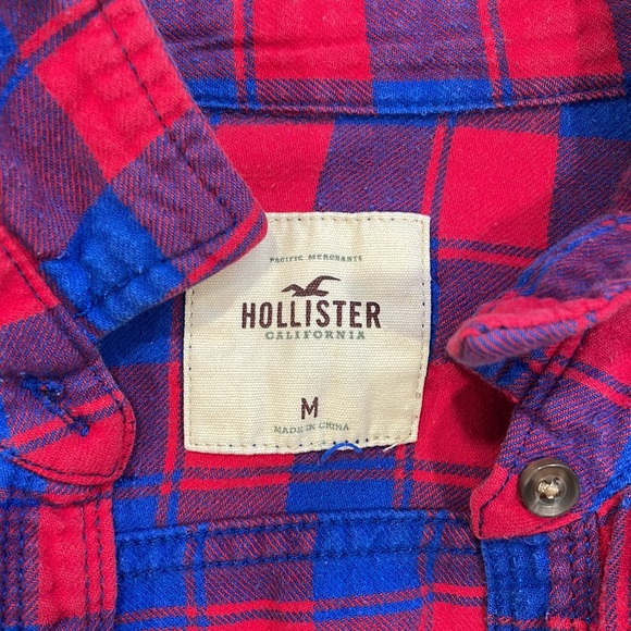 Womens Hollister Plaid Button Up - Picture 2 of 2